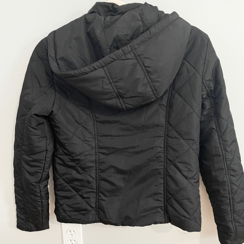 Women’s Winter Jacket | Medium | trendy gold details with zip off hood! - Picture 4 of 6